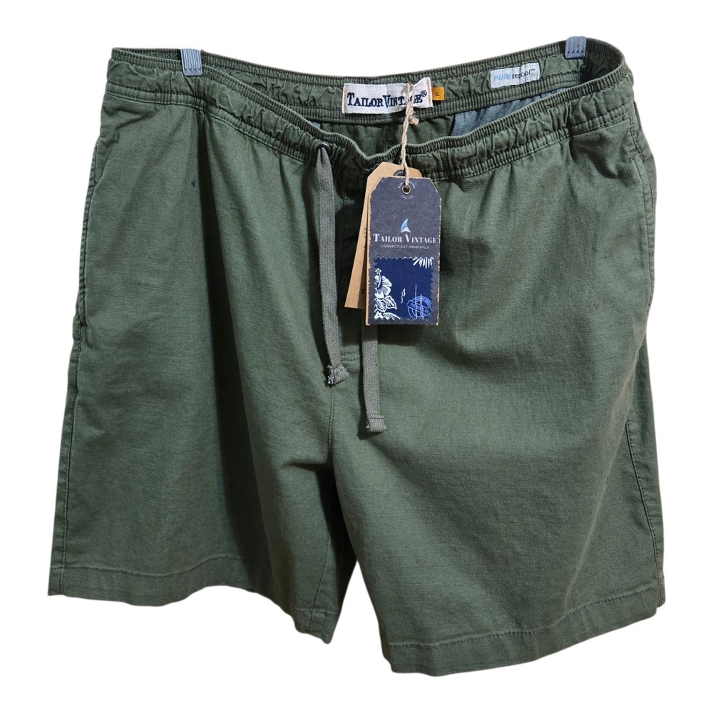 Tailor VINTAGE Shorts Size XL. Army Green. New With Tags.